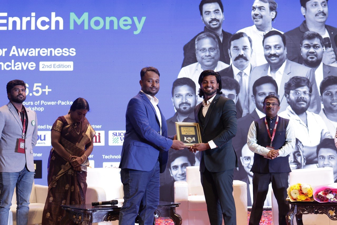Mohanraj C on the expert panel at the Enrich Money Investor Awareness (IA) Conclave, 2nd Edition